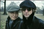 John Lennon and Yoko Ono come out of 5 years' seclusion to promote their new album, &quotDouble Fantasy", November 21, 1980. They walked around Central Park, posed infront of the Dakota apartment house, and worked in Studio One, Yoko's office.<br><br>photo credit: Allan Tannenbaum