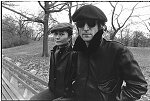 John Lennon and Yoko Ono come out of 5 years' seclusion to promote their new album, Double Fantasy, November 21, 1980. They walked around Central Park, posed in front of the Dakota apartment house, and worked in Studio One, Yoko's office.