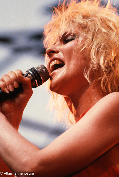 Debbie Harry of Blondie in Central Park