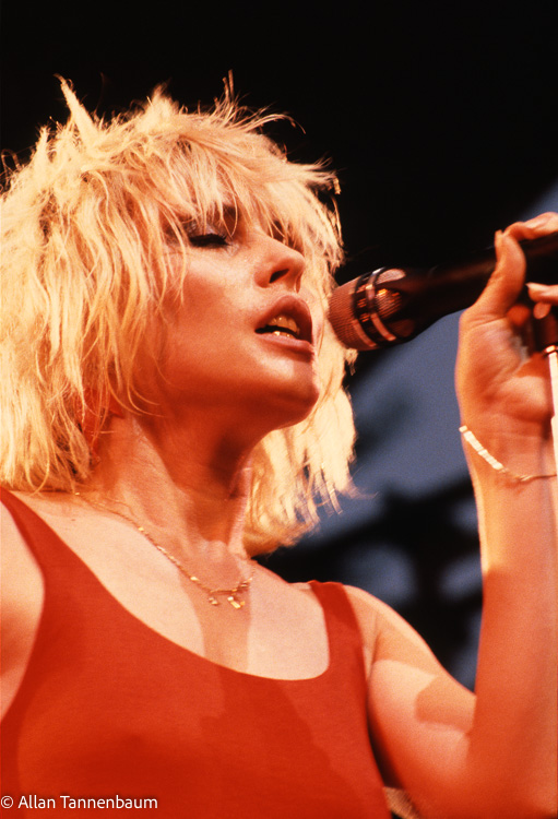 Debbie Harry of Blondie in Central Park