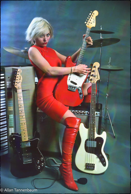 Debbie Harry of Blondie in the studio 1978