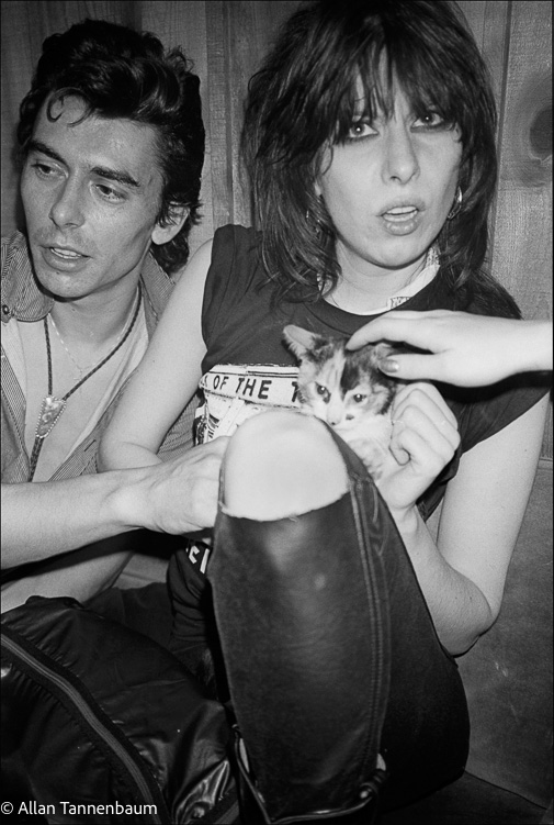 Chrissie Hynde of The Pretenders and Kitten
