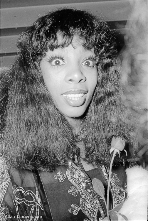 Donna Summer Poses With Rose