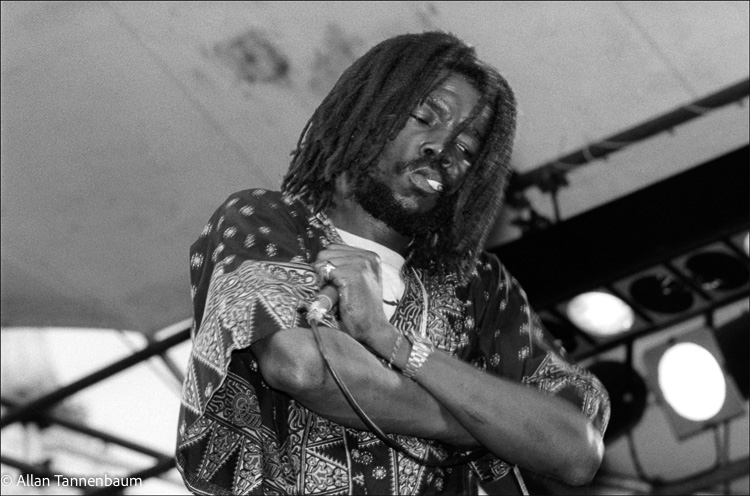 Peter Tosh performs in Central Park