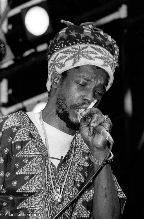 Peter Tosh performs in Central Park