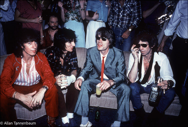 The Rolling Stones visit Danceteria in NYC, July 1980. 