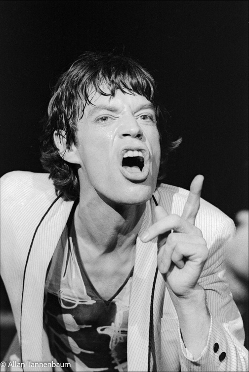 Mick Jagger performs