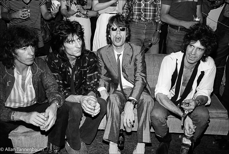 The Rolling Stones visit Danceteria in NYC, July 1980.