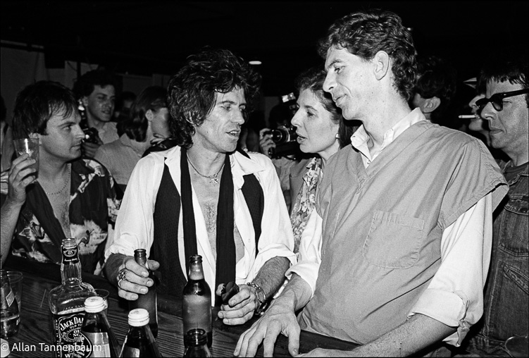 The Rolling Stones visit Danceteria in NYC, July 1980.