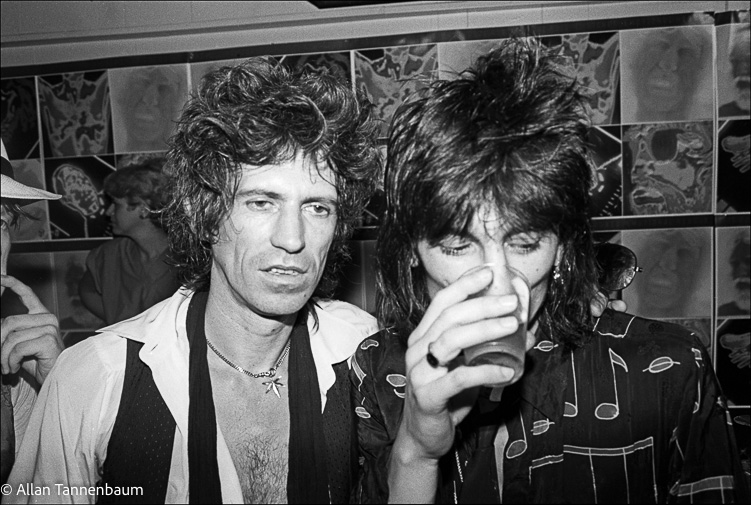 The Rolling Stones visit Danceteria in NYC, July 1980.