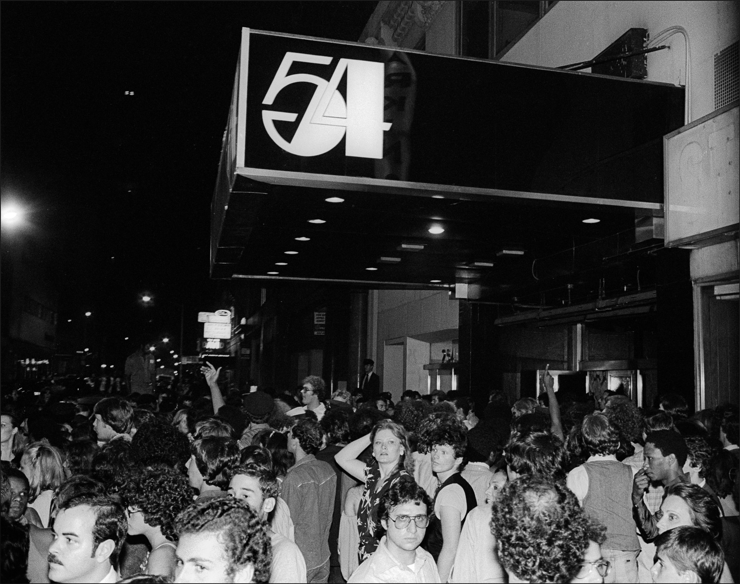 Studio 54 Crowds with logo