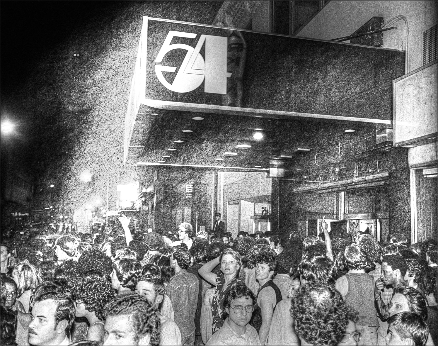 Studio 54 Crowds with logo