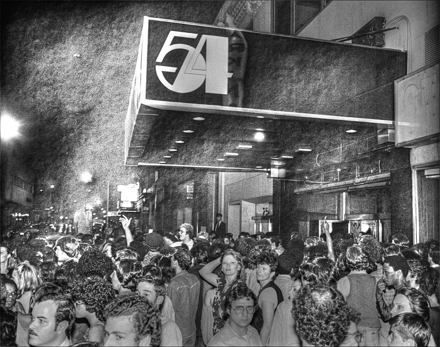 Studio 54 Crowds with logo