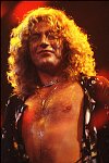 Robert Plant performing with Led Zeppelin, NYC