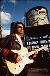 Dave Stewart of The Eurythmics performs in &quotRooftops", shot on Manhattan's Lower East Side 1980s