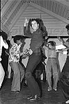 Hollywood star John Travolta promoting 'Saturday Night Fever', NYC, 3/10/77<br>1445-20<br>From SoHo Blues - A Personal Photographic Diary of New York City in the 1970s by SoHo Weekly News chief photographer Allan Tannenbaum