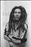 Reggae Star Bob Marley in his room<br>NYC 10/29/79<br>2818-25<br>From SoHo Blues - A Personal Photographic Diary of New York City in the 1970s by SoHo Weekly News chief photographer Allan Tannenbaum