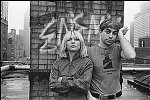 Debora Harry and Chris Stein of Blondie on their roof. NYC 11/28/80<br>3301-04<br>From SoHo Blues - A Personal Photographic Diary of New York City in the 1970s by SoHo Weekly News chief photographer Allan Tannenbaum