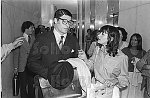 Actors Christopher Reeve and Margot Kidder in &quotSuperman", 7/7/77, NYC<br><br>From SoHo Blues - A Personal Photographic Diary of New York City in the 1970s by SoHo Weekly News chief photographer Allan Tannenbaum