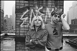 Debora Harry and Chris Stein of Blondie on their roof. NYC 11/28/80<br>3301-04<br>From SoHo Blues - A Personal Photographic Diary of New York City in the 1970s by SoHo Weekly News chief photographer Allan Tannenbaum