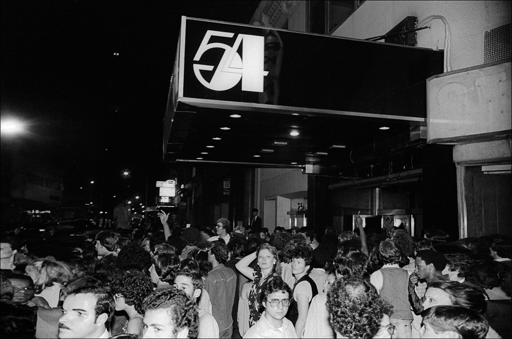 Studio 54 Crowds with logo