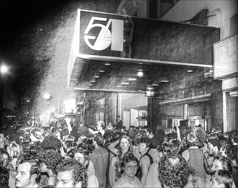 Studio 54 Crowds with logo