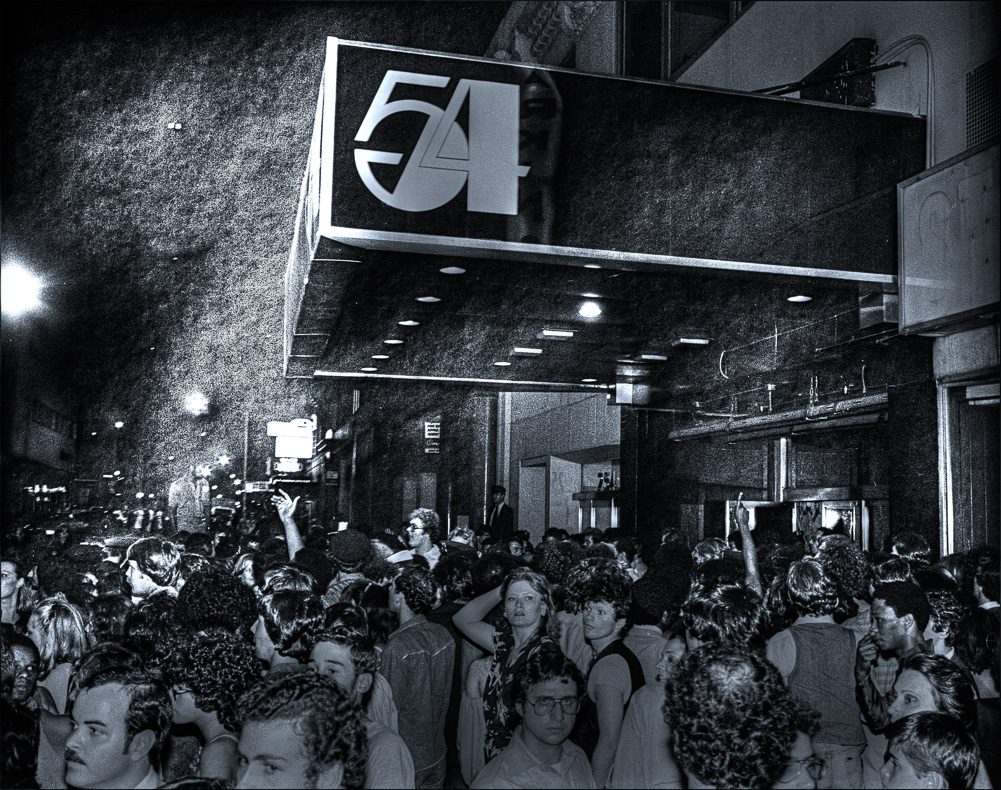 Studio 54 Crowds with logo