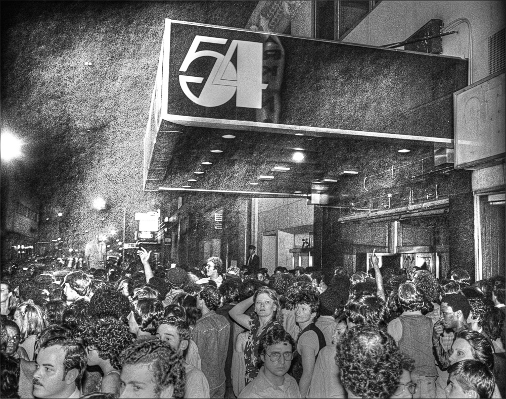 Studio 54 Crowds with logo