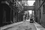 Staple Street looking north from Duane Street, 9/1975<br>SN 0768-4<br>SWN