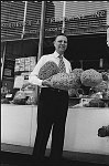 Sponge wholesaler Schroeder &Tremayne, Inc. on West Broadway and White St., Tribeca April 1974<br>0105-35A<br>SWN