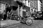 Motorcycle shop in Tribeca, 9/1975<br>SN 0768-12<br>SWN