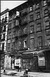 Greenwich Street between Duane and Reade Streets, Tribeca, 9/1975 NYC<br>SN 0766-29<br>SWN