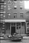 Building under renovation on Duane Street between Greenwich and Hudson Streets, Tribeca NYC 9/1975<br>SN 0767-27<br>SWN