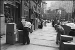 Plant store shipping and receiving, Hudson and Reade Streets, Tribeca, 9/1975<br>SN 0766-17<br>SWN