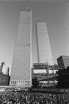 Musicians United for Safe Energy present an Anti-Nuclear Power rally and concert on the Battery Park City landfill opposite the World Trade Center twin towers. The Vista Hotel was still under construction.<br>NYC 9/23/1979<br>SN 2748-36A<br>SWN<br>SWN