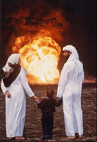 Gulf War Oil Fire Kuwait Family.jpg