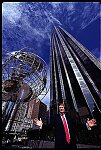 Donald Trump outside his Trump International Hotel in NYC 1998