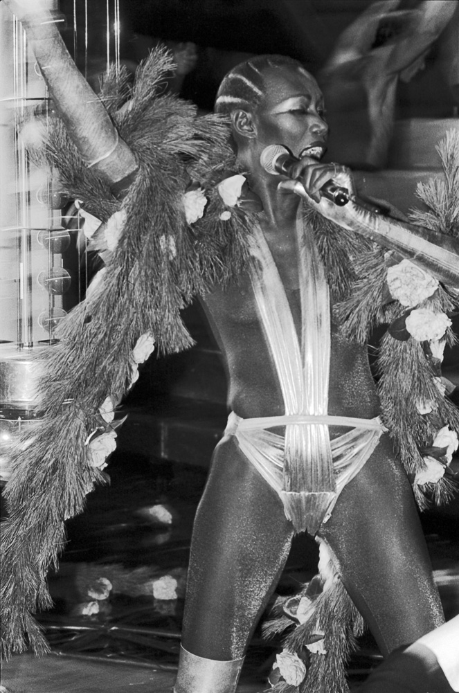 Grace Jones performs at Studio 54 New Year's Eve